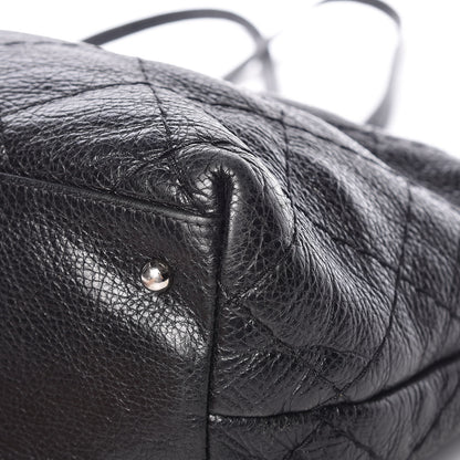 Chanel Glazed Calfskin Large On The Road Tote Black 13 of 15