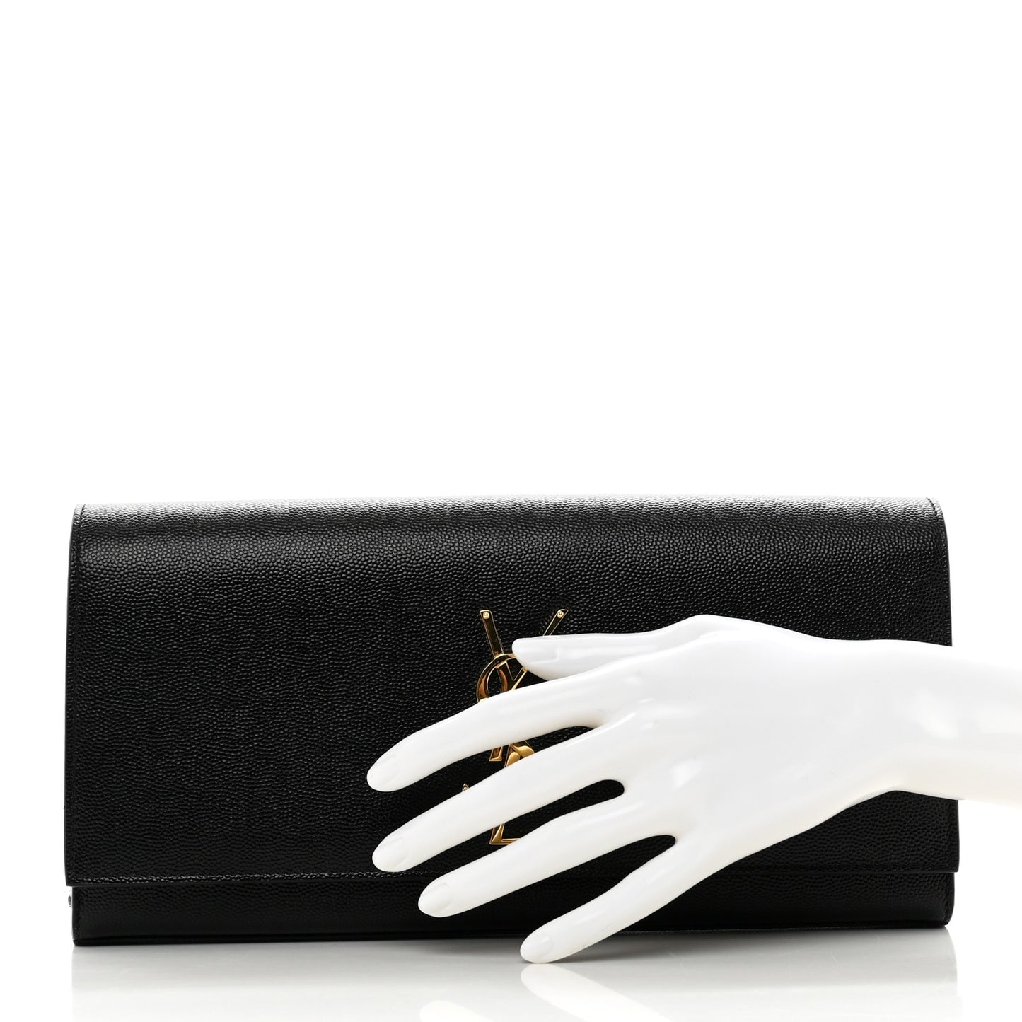 Grain De Poudre Monogram Cassandre Clutch Black