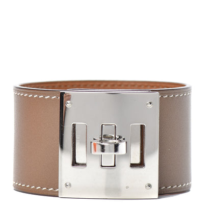 Hermes Tadelakt Kelly Dog Bracelet Etoupe 1 of 5