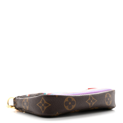 Louis Vuitton Monogram 2020 Christmas Animation Bumper Cars Mini Pochette Accessories Coquelicot 4 of 8
