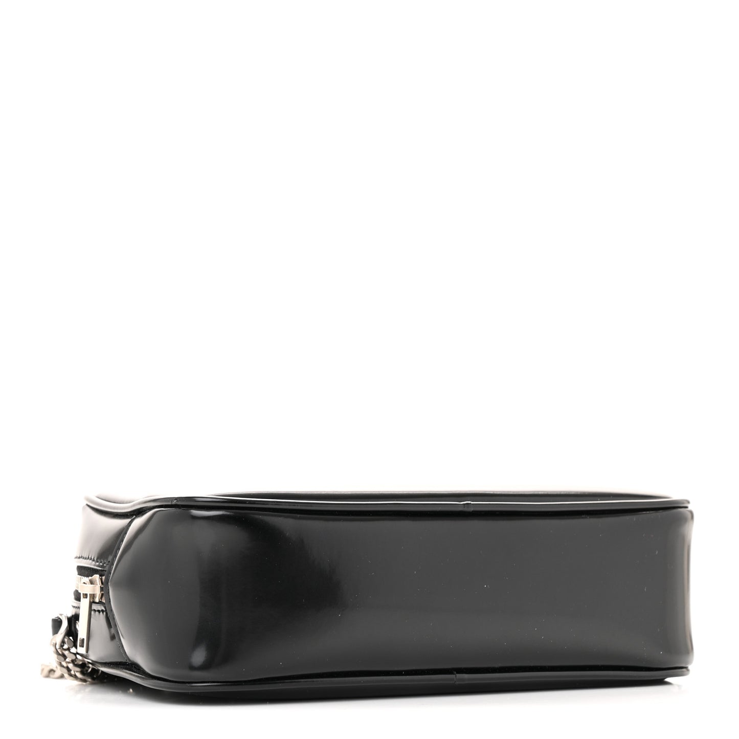 Shiny Calfskin Monogram Mini Lou Camera Bag Black