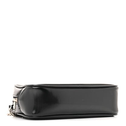 Saint Laurent Shiny Calfskin Monogram Mini Lou Camera Bag Black 4 of 14