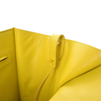 Celine Pony Hair Medium Phantom Luggage Citron 9 of 14