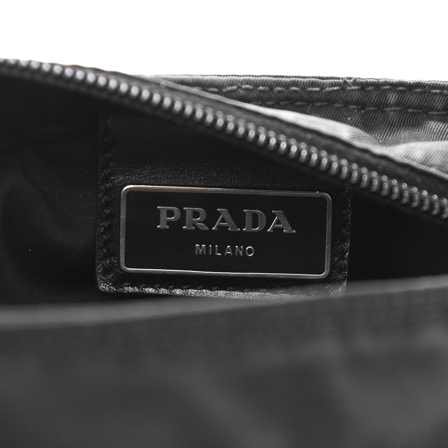 Nylon Vela Small Flat Messenger Bag Black