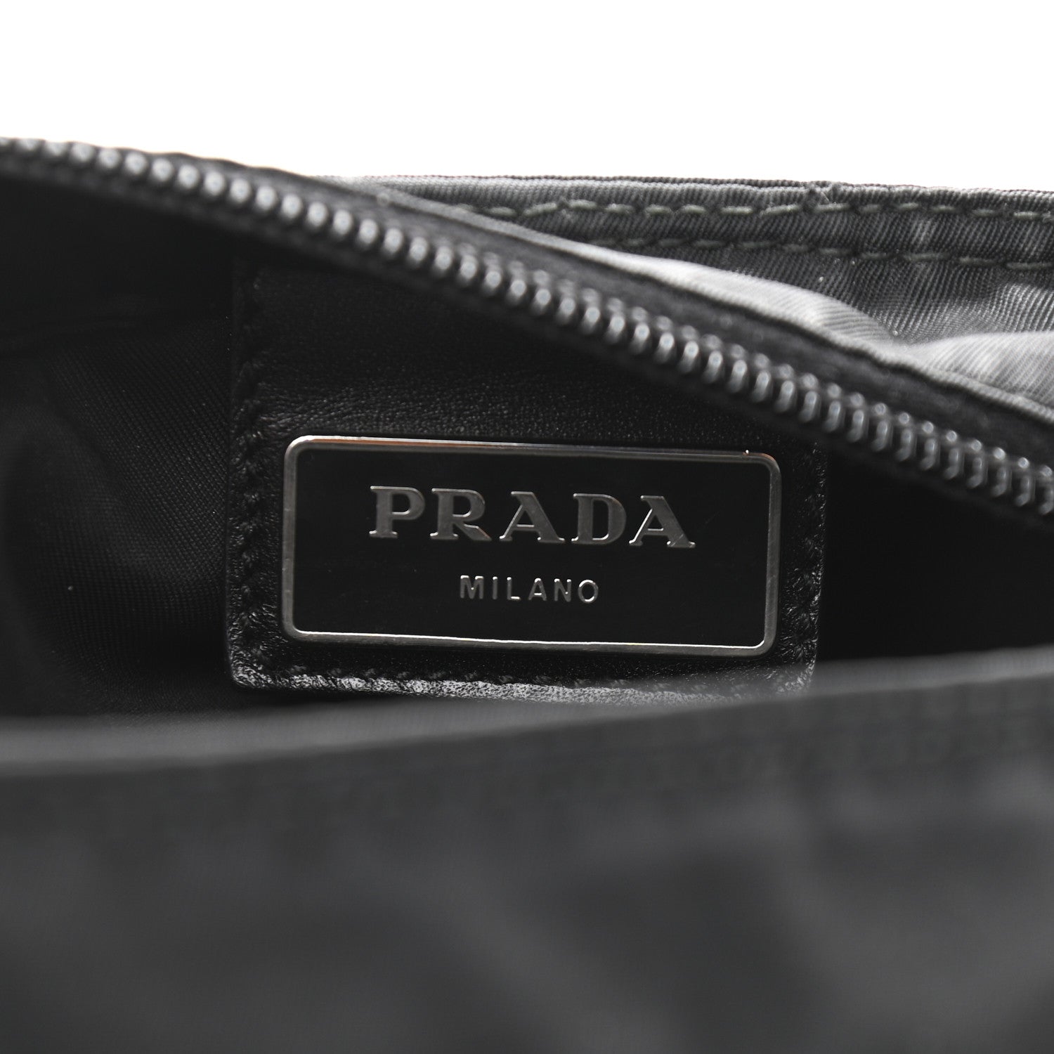 Prada Nylon Vela Small Flat Messenger Bag Black 6 of 13