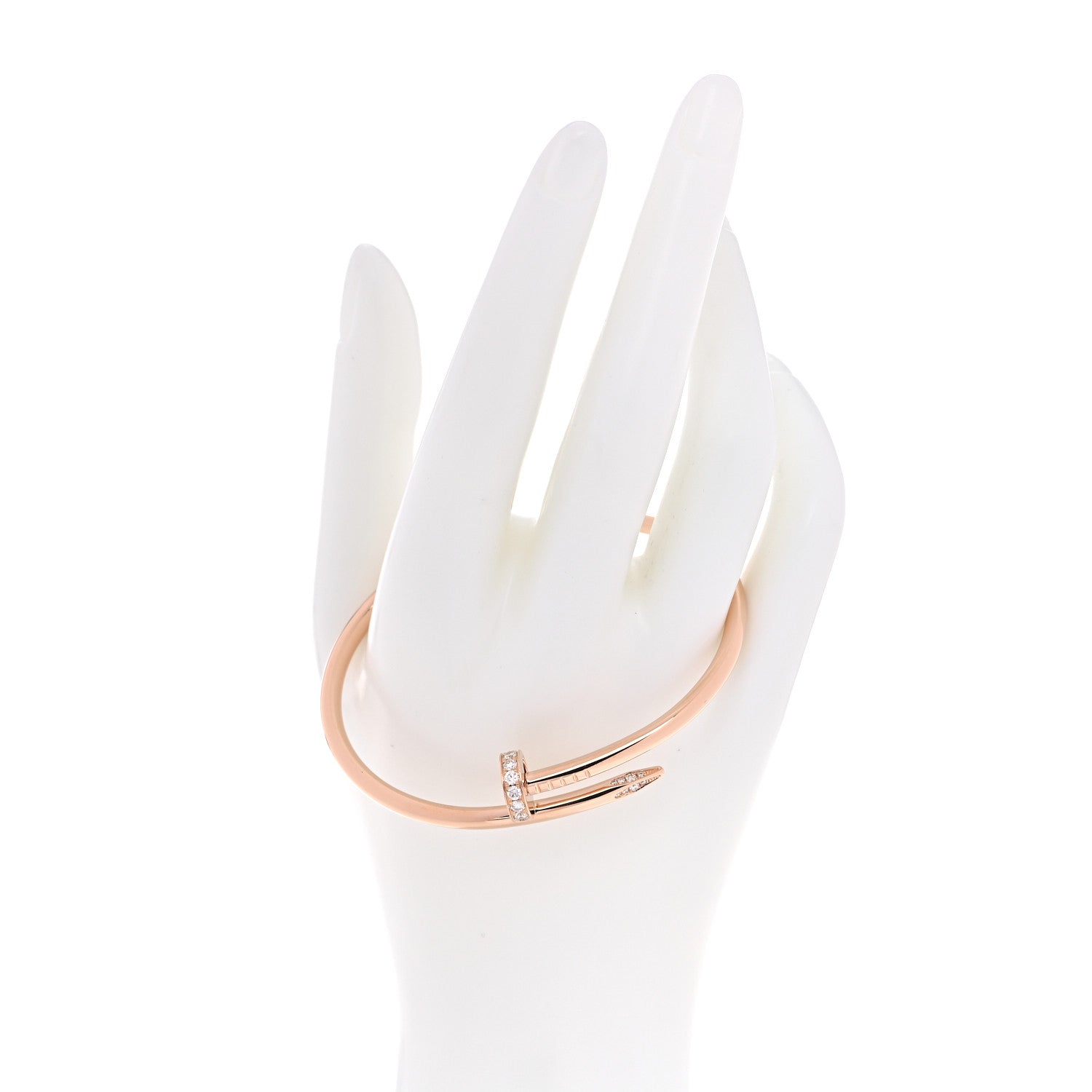 Cartier 18K Pink Gold Diamond Juste Un Clou Bracelet 18 2 of 4