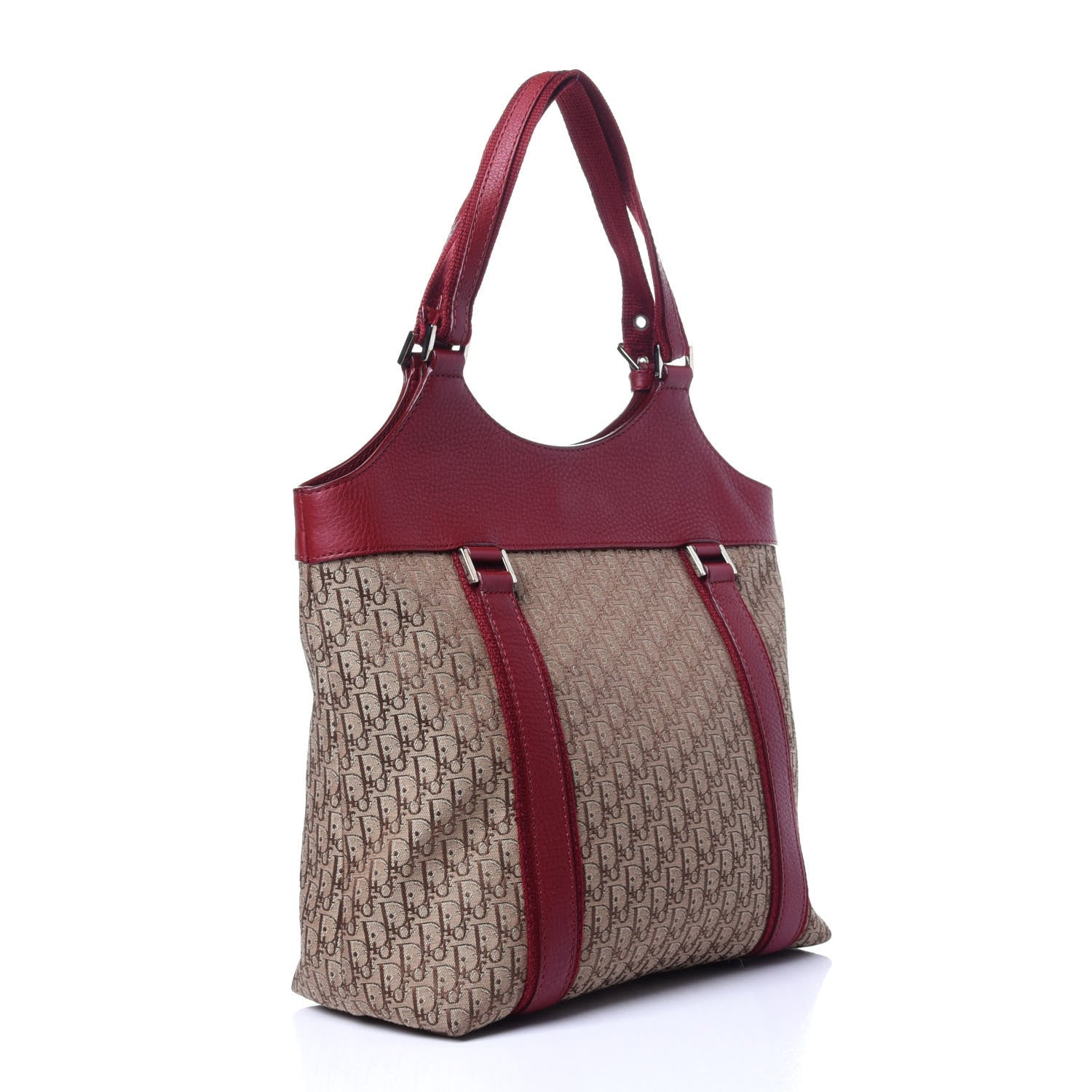 Christian Dior Monogram Tote Red 3 of 11