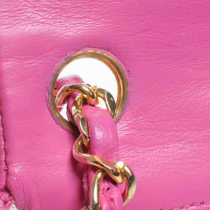 Chanel Lambskin Quilted Mini Flap Hot Pink 5 of 10
