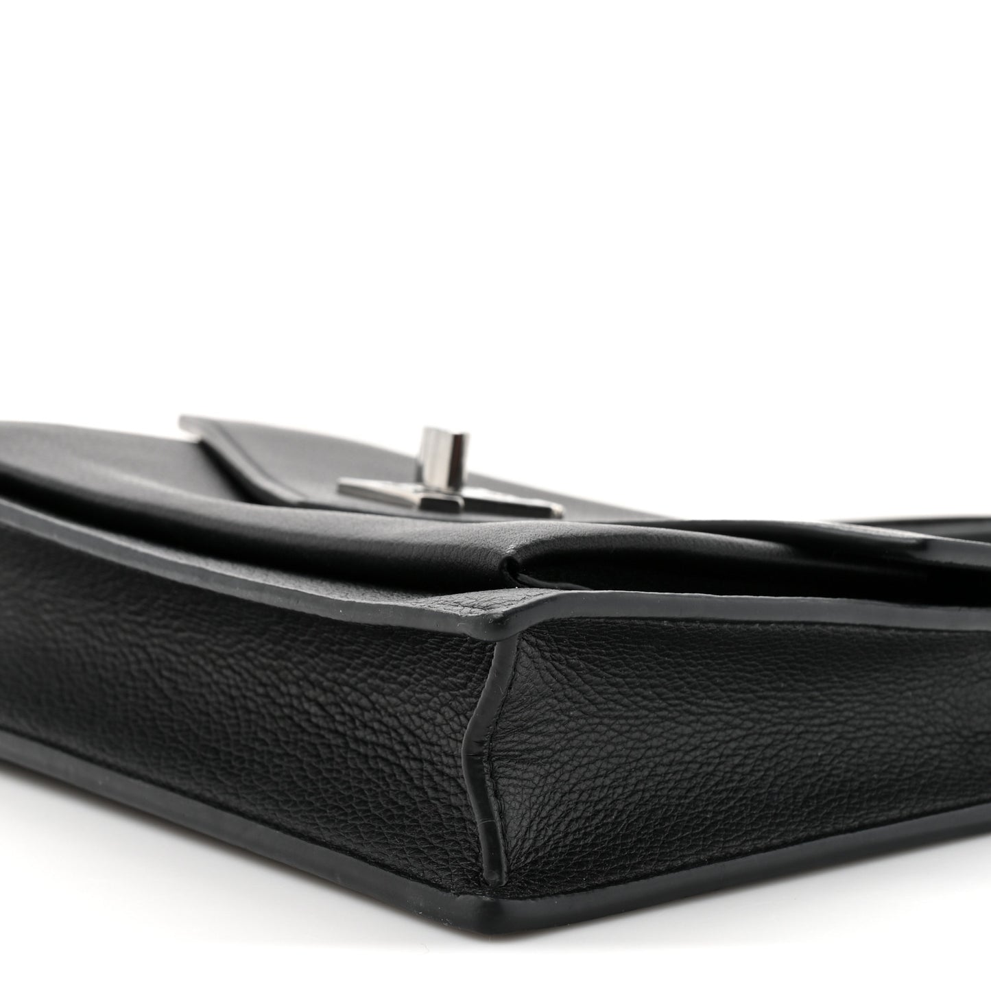 Soft Calfskin My Lockme Chain Pochette Black
