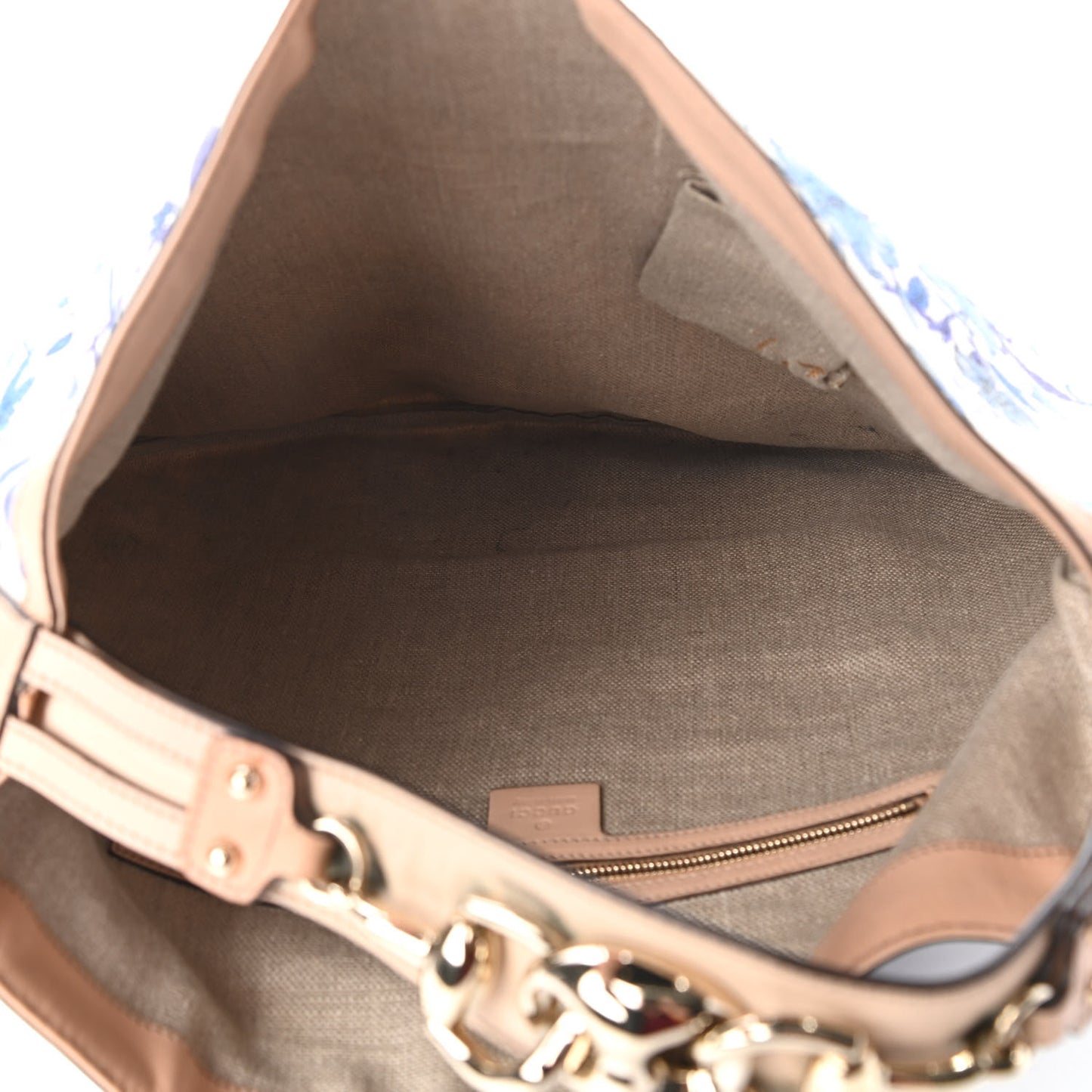 Canvas Flora Floral Large Wave Hobo Blue