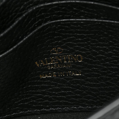 Valentino Garavani Grainy Calfskin Rockstud Crossbody Pouch Black 6 of 10