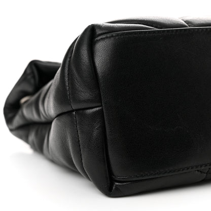 Saint Laurent Lambskin Quilted Small Loulou Puffer Monogram Chain Satchel Black 9 of 11