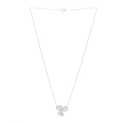 Tiffany Platinum Diamond Paper Flowers Pendant Necklace 3 of 4