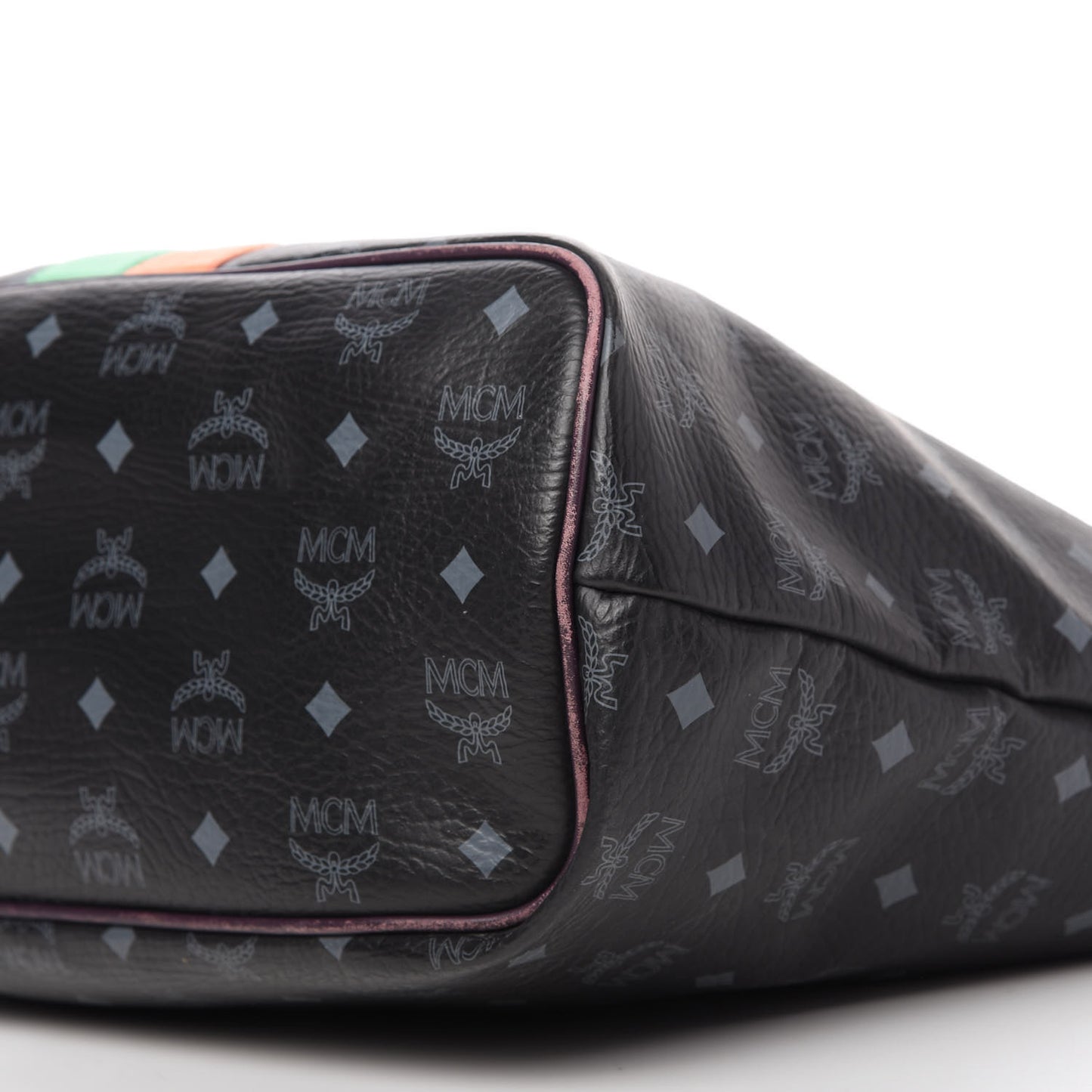 Visetos Striped Munich Lion Tote Black