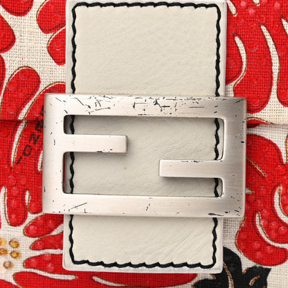 Fendi Canvas Floral Print Mini Baguette Multicolor 10 of 10