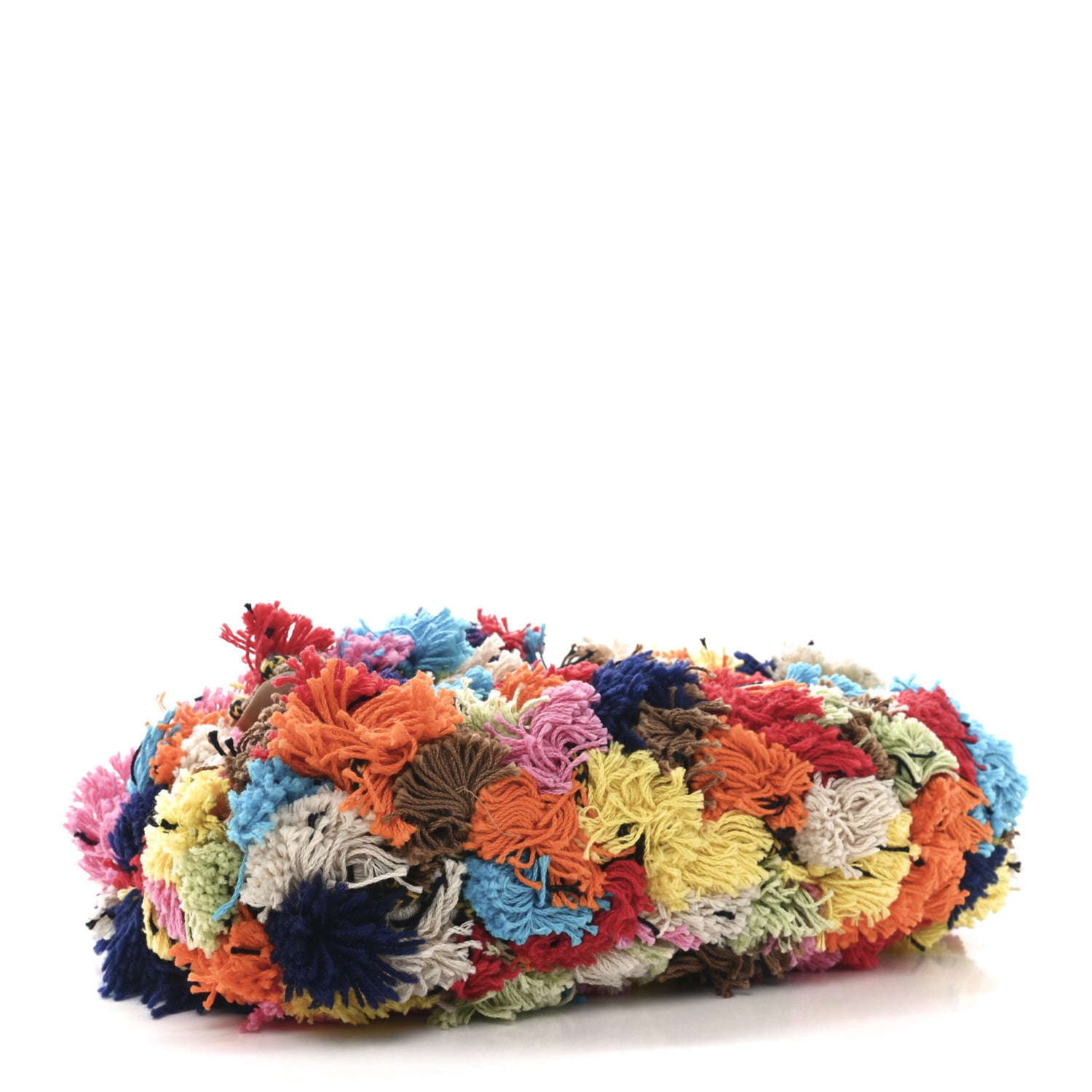 Chanel Raffia Pompom Flap Bag Multicolor 4 of 10