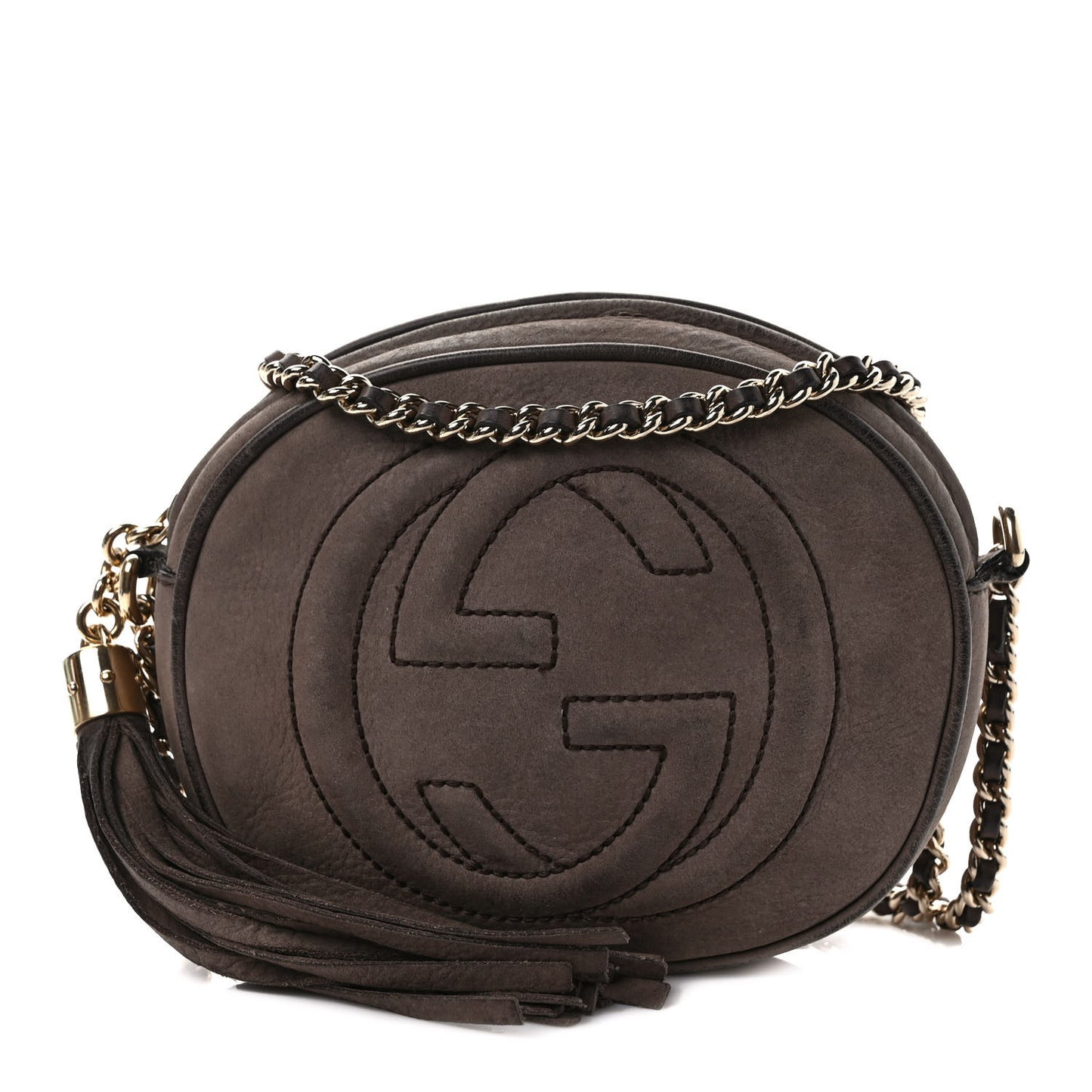 Vitello Range Mini Soho Chain Bag Grey Field
