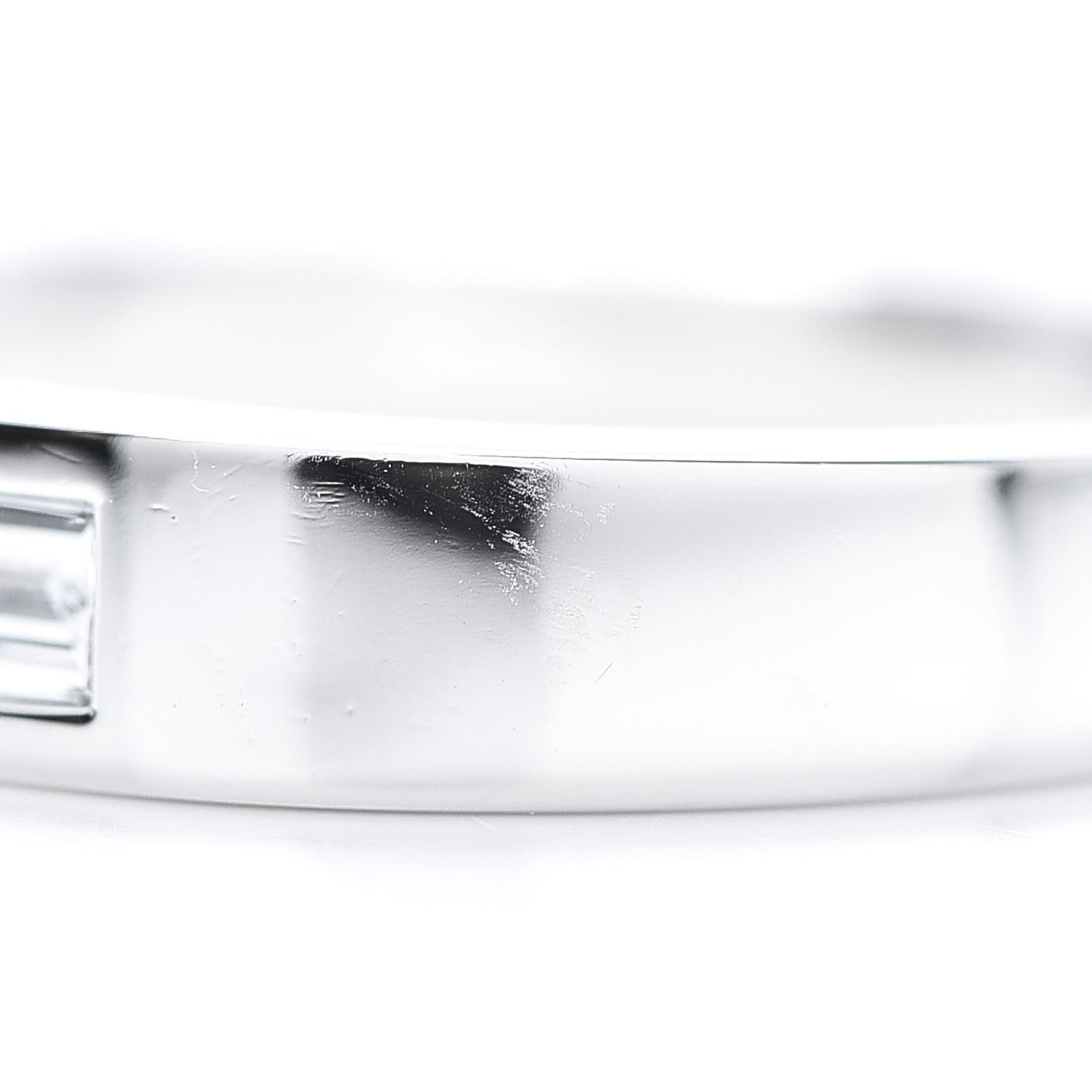 Platinum Diamond Single Baguette Wedding Band Ring 55 7.25