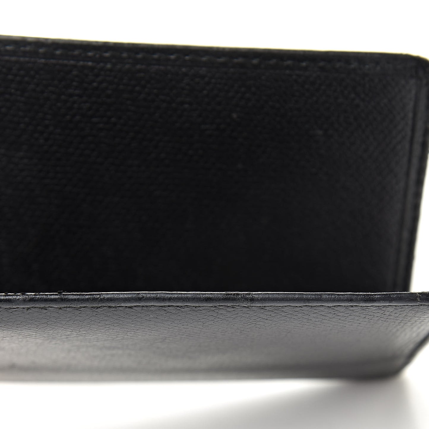 Calfskin Card Holder Wallet Black