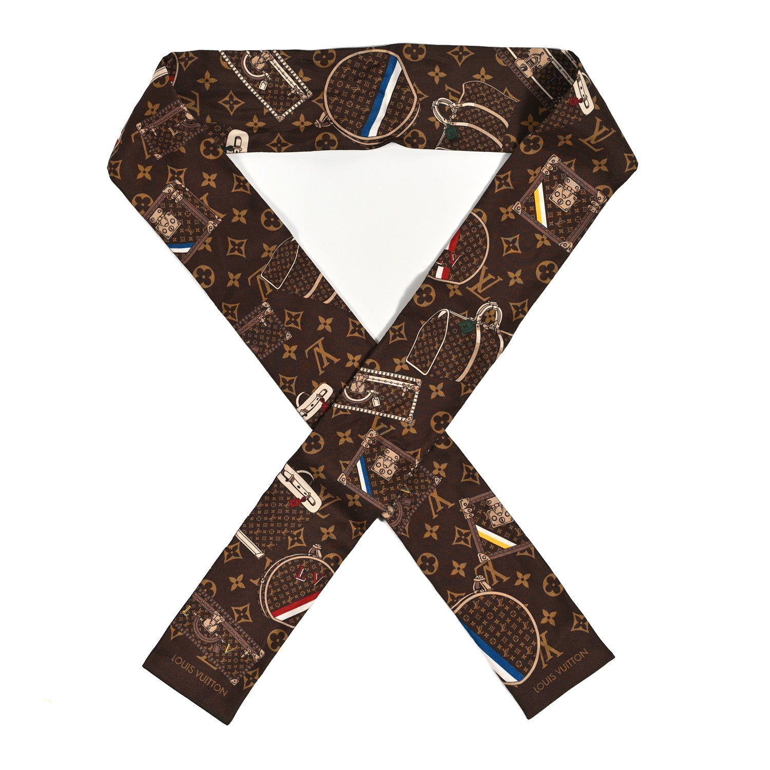 Louis Vuitton Silk Monogram Trunks Bandeau 1 of 5