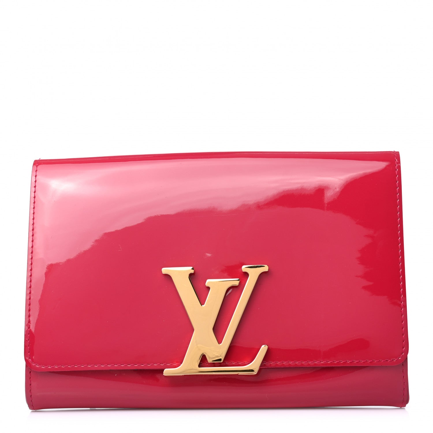 Louis Vuitton Patent Neo Sobe Louise Evening Clutch Rose Indien 1 of 6