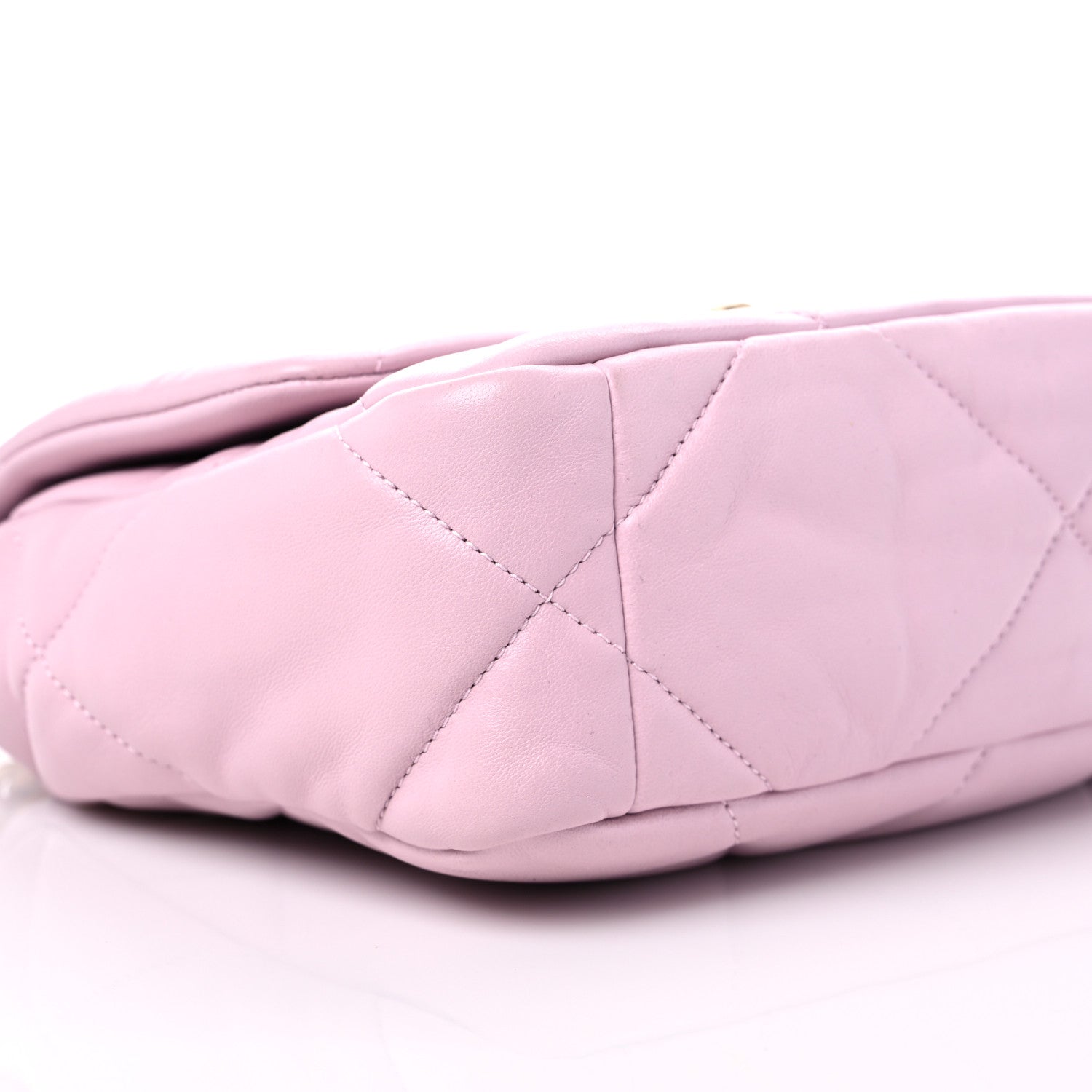 Chanel Lambskin Quilted Medium Chanel 19 Flap Light Pink 8 of 9