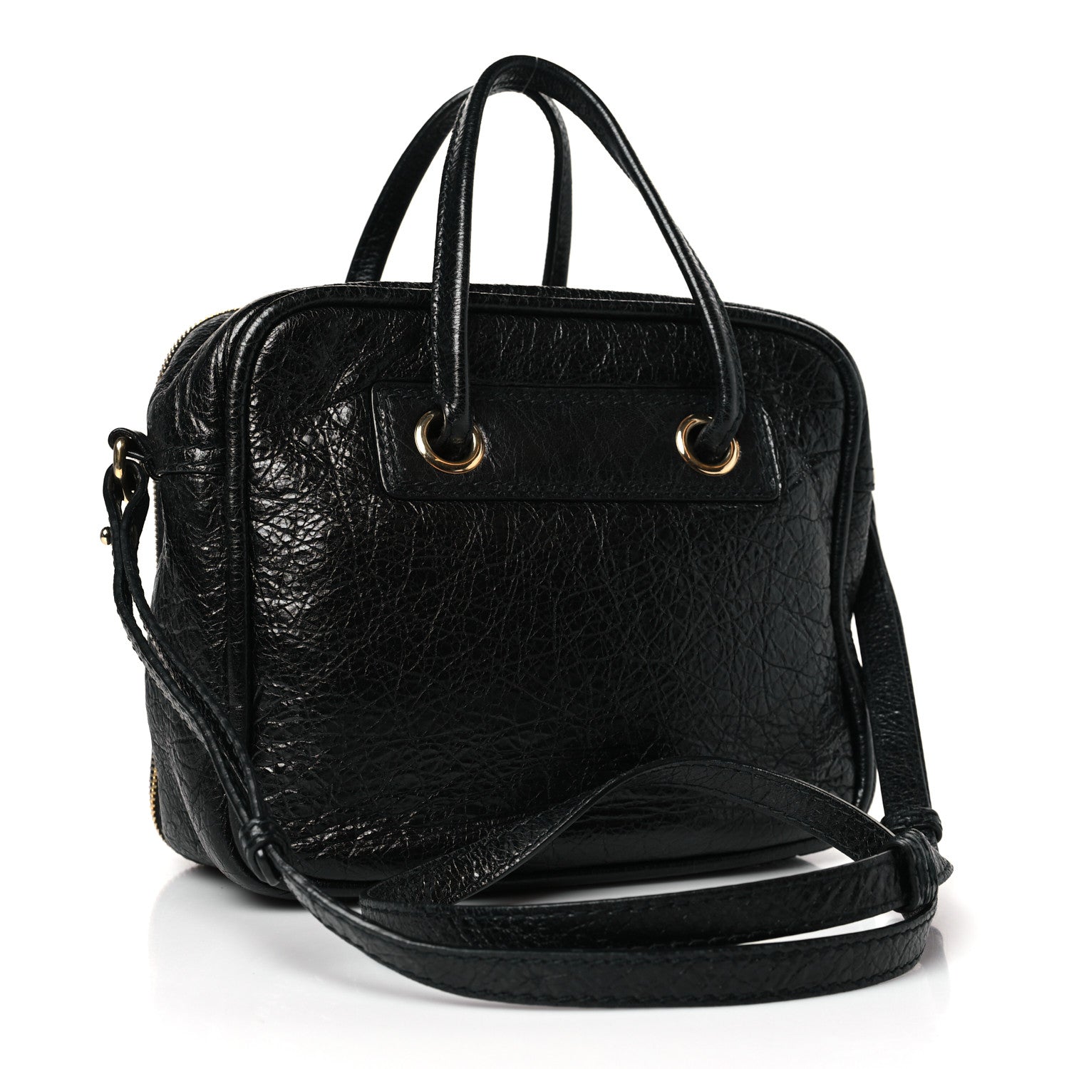 Balenciaga Agneau S Blanket Square Tote Black 3 of 9