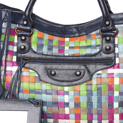 Balenciaga Agneau Lattice Woven Classic Hardware City Multicolor 11 of 14