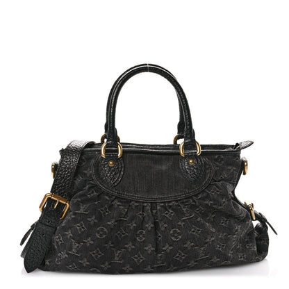 Louis Vuitton Denim Neo Cabby MM Black 1 of 12