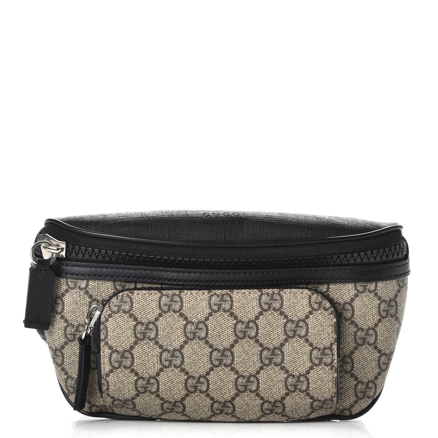 Gucci GG Supreme Monogram Belt Bag Black 1 of 13