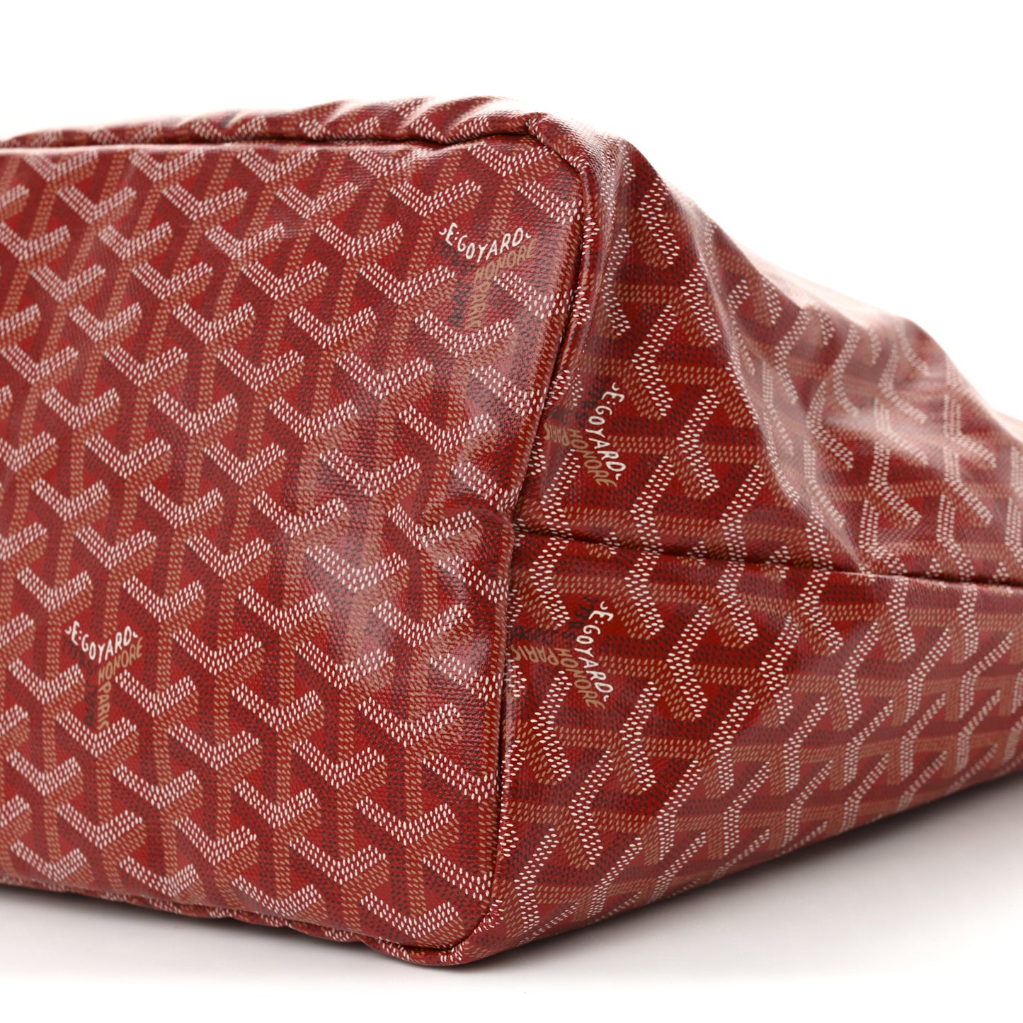 Goyardine Coeur Saint Louis GM Red