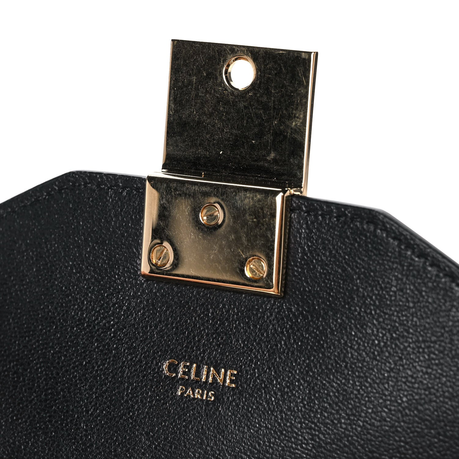 Celine Shiny Calfskin Small Pampille C Bag Black 10 of 12