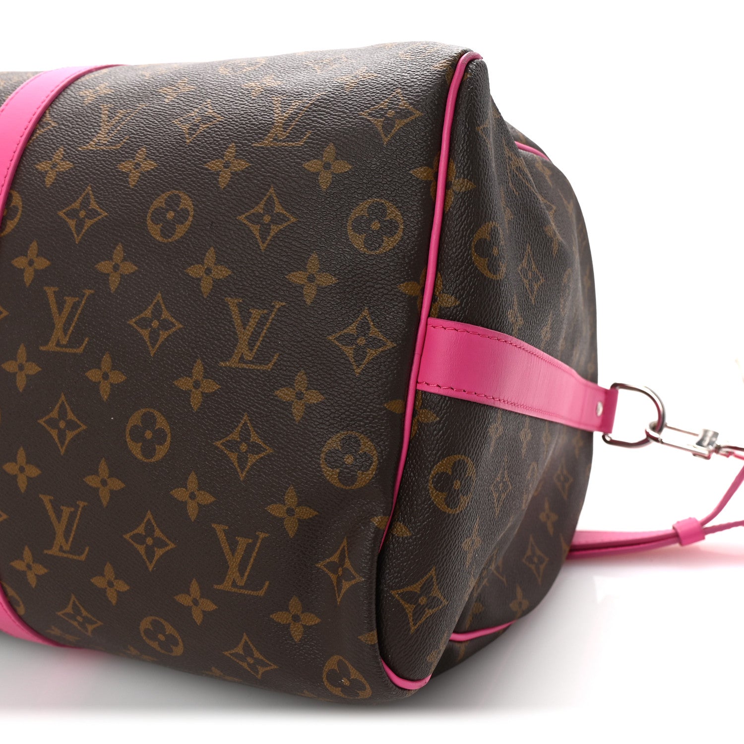 Louis Vuitton Monogram Macassar Keepall Bandouliere 50 Fuchsia 8 of 8