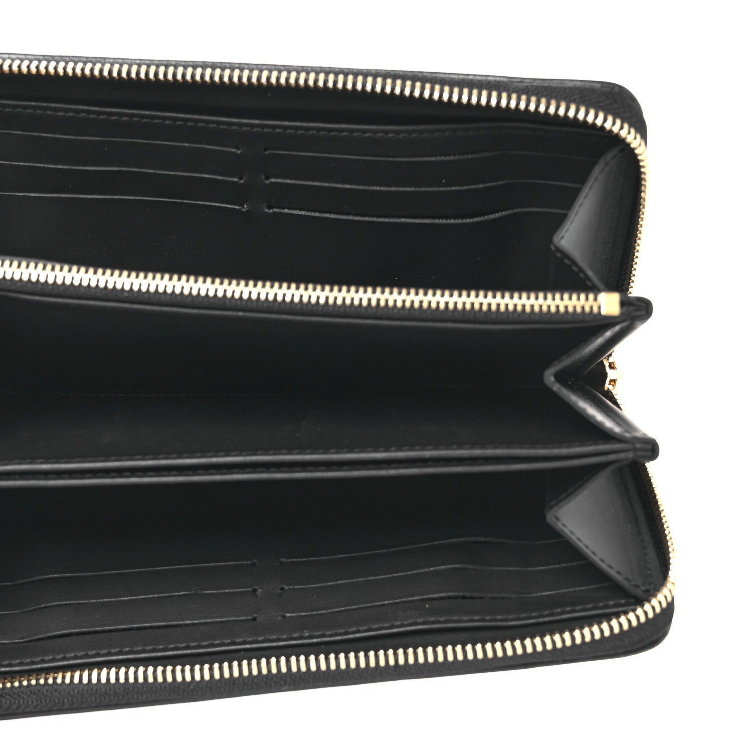 Louis Vuitton Lambskin Embossed Monogram Coussin Zippy Wallet Black 5 of 6