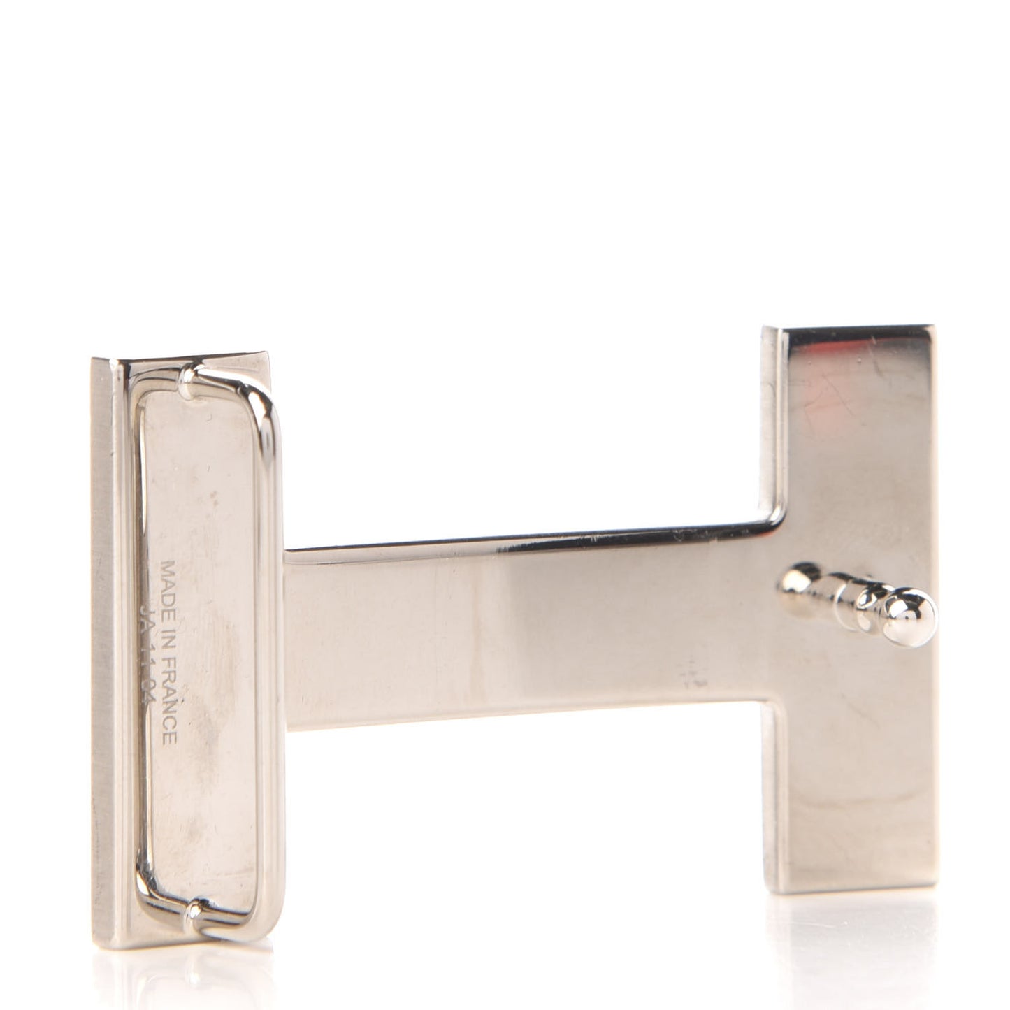 Brushed Palladium 32mm Quizz H Belt Buckle