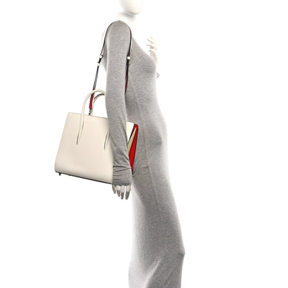 Christian Louboutin Calfskin Empire Studded Medium Paloma Snow 2 of 9