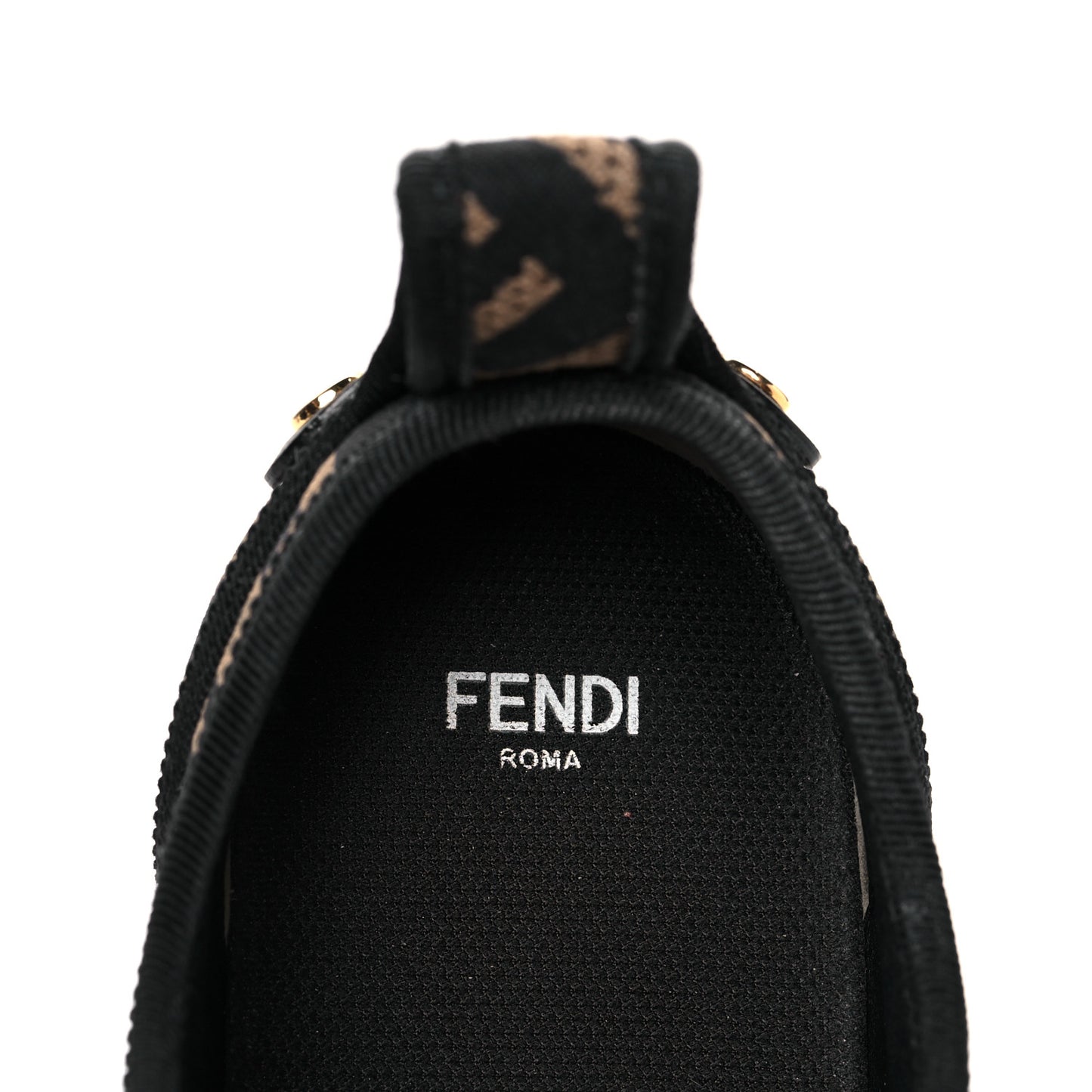 Fabric FF Micro-Perforated Rise Low Top Sneakers 40 Tobacco Black