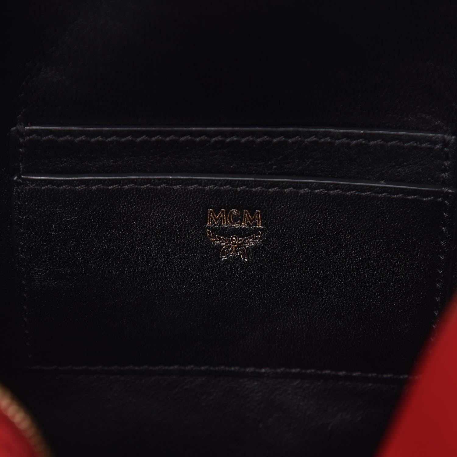 MCM Calfskin Mini Duchess Polke Studs Backpack Red 6 of 18
