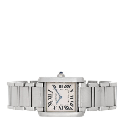 Cartier Stainless Steel 25mm Tank Francaise Quartz Watch 2 of 5