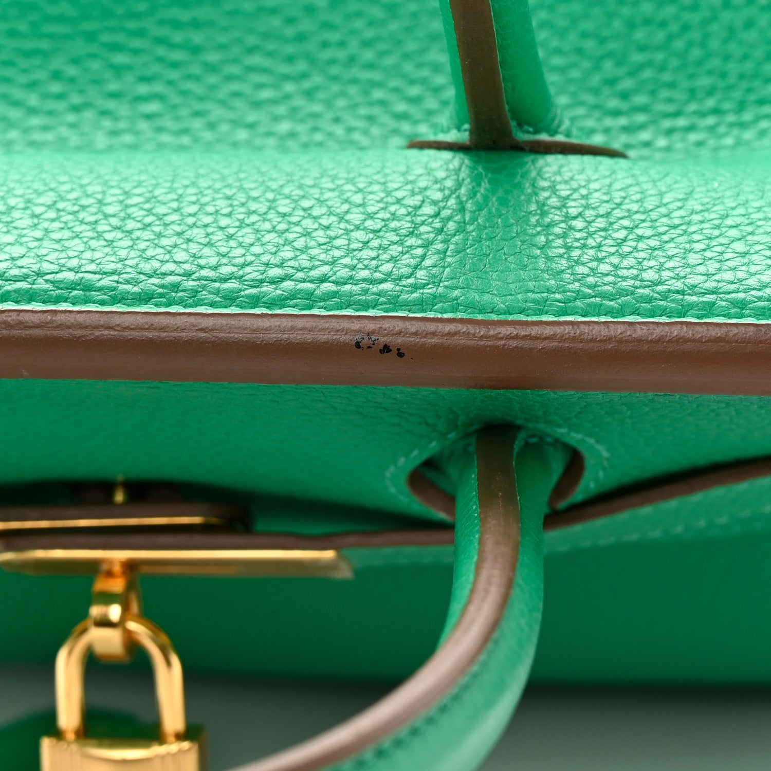 Hermes Taurillon Clemence Birkin 35 Menthe 23 of 26