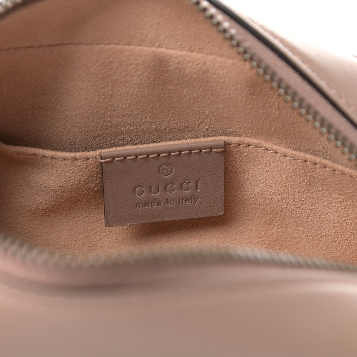 Gucci Calfskin Matelasse Mini GG Marmont Chain Shoulder Bag Porcelain Rose 6 of 10