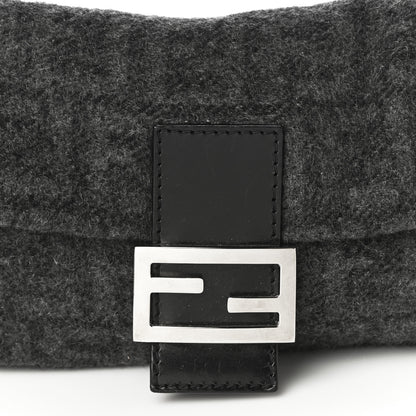 Fendi Wool Zucca Baguette Grey 6 of 9