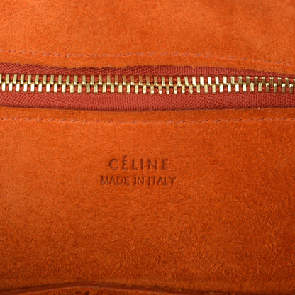 Celine Bullhide Calfskin Small Ring Handbag Burnt Orange 6 of 6