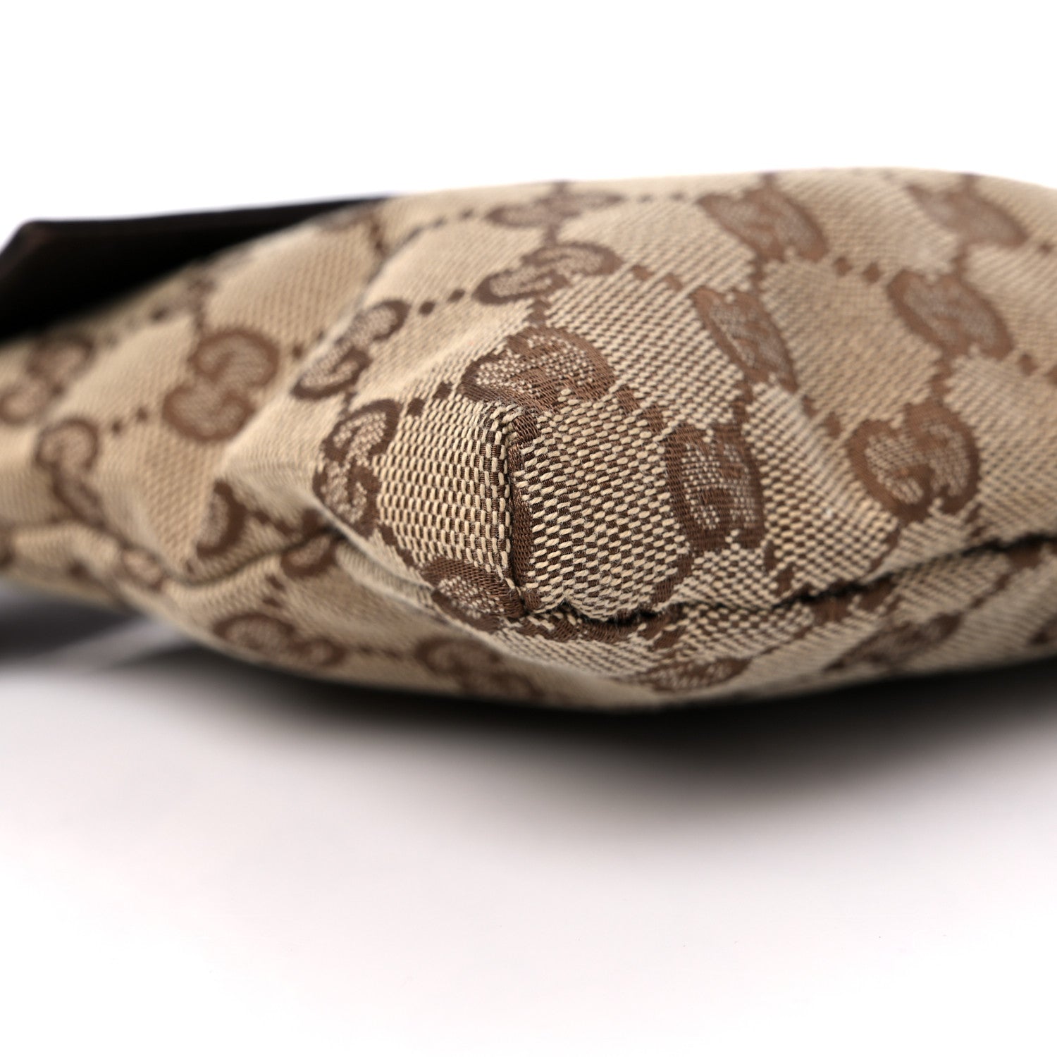 Gucci GG Monogram Double Pocket Belt Bag Dark Brown 10 of 15