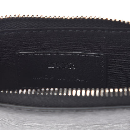 Christian Dior Calfskin Infinite Zipped Card Holder Black 6 of 7