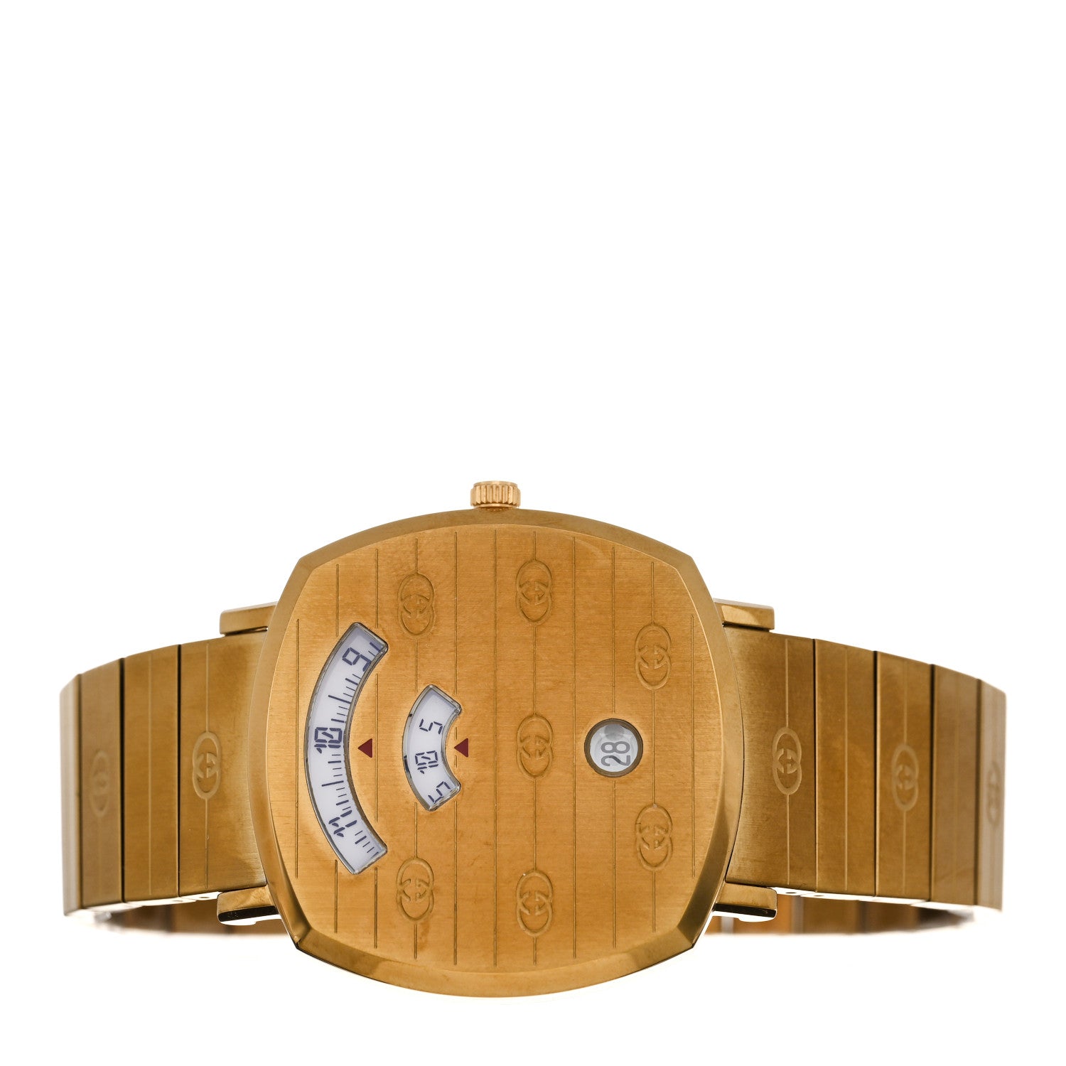 Gucci Stainless Steel 38mm Grip Quartz Watch Gold 2 of 5