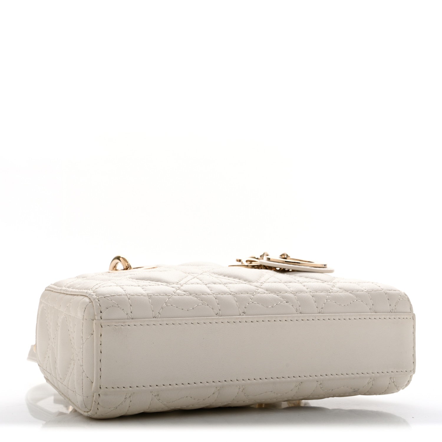 Christian Dior Lambskin Cannage Dioramour Micro Lady D-Joy Latte 3 of 13