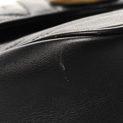 Gucci Calfskin Matelasse Small GG Marmont Shoulder Bag Black 12 of 12