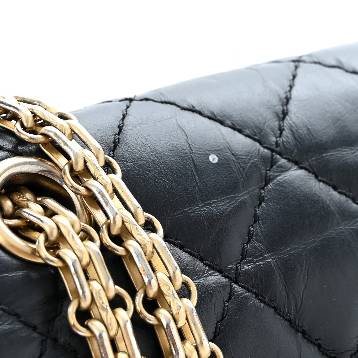 Chanel Aged Calfskin Quilted 2.55 Reissue 226 Flap Black 11 of 11