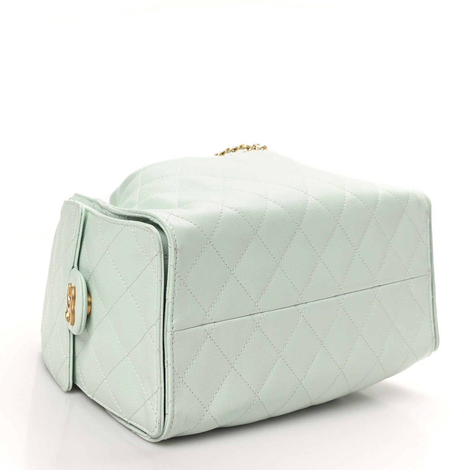 Chanel Caviar Quilted Small Chanel 25 Handbag Light Green 4 of 10